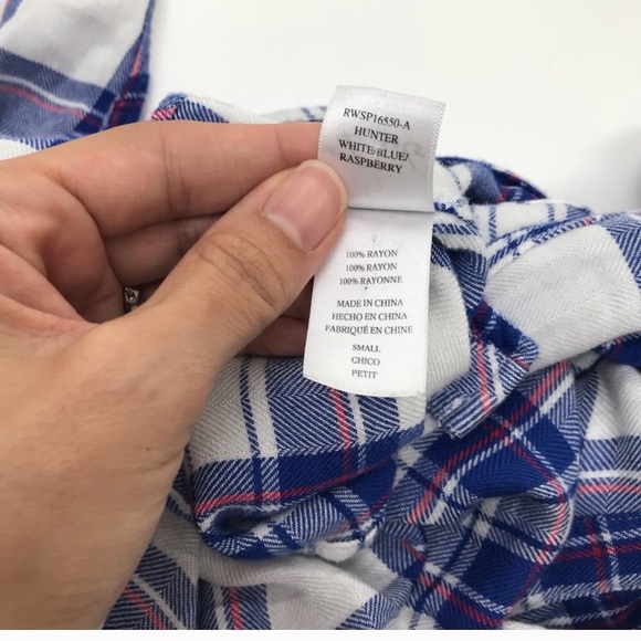 Blue and Pink RAILS Hunter Plaid - Picture 5 of 6